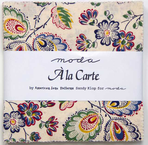 「A La Carte」moda Charm Pack(カットクロス42枚）American Jane 1枚目の画像