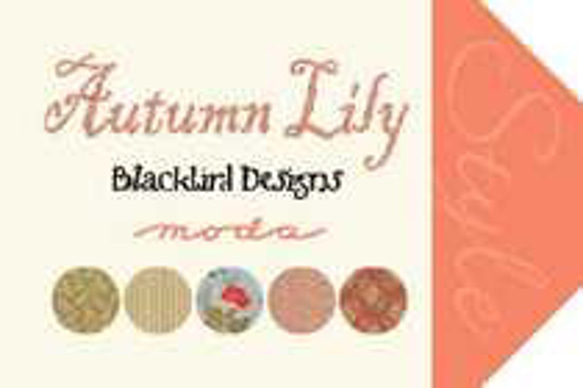 「Autumn Lily」moda Charm Pack(カットクロス42枚）Blackbird Designs 4枚目の画像