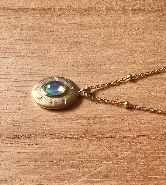 K18 オパール ネックレス Opal NeckLace  -Bubble- 3枚目の画像