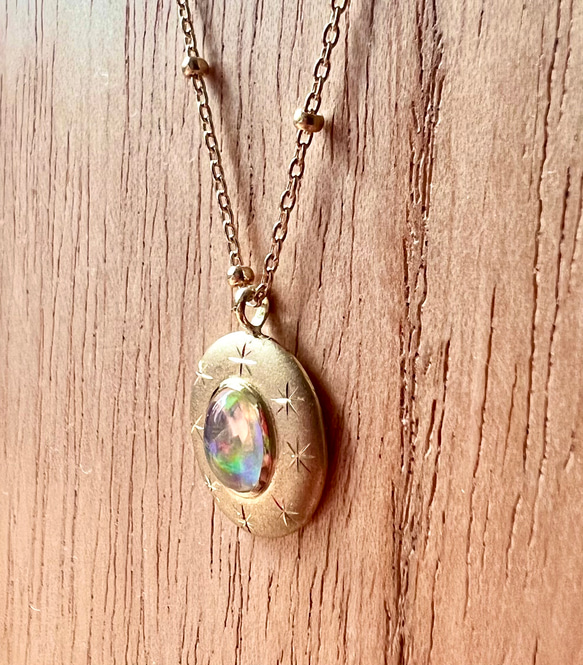 K18 オパール ネックレス Opal NeckLace  -Bubble- 2枚目の画像