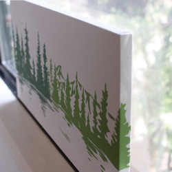 【30x60cm】(受注製作)Lake Woods WIDE ファブリックパネル 5枚目の画像