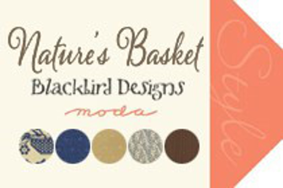 「Nature’s Basket」moda Charm Pack(カットクロス42枚）Blackbird Designs 4枚目の画像