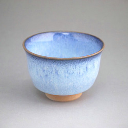 パート・ド・ヴェール　ガラスぐい呑　茶器　苔色　ガラス作家　佐伯泰典作 パート・ド・ヴェール おちょこ 緑青色 ガラス作家 佐伯泰典作