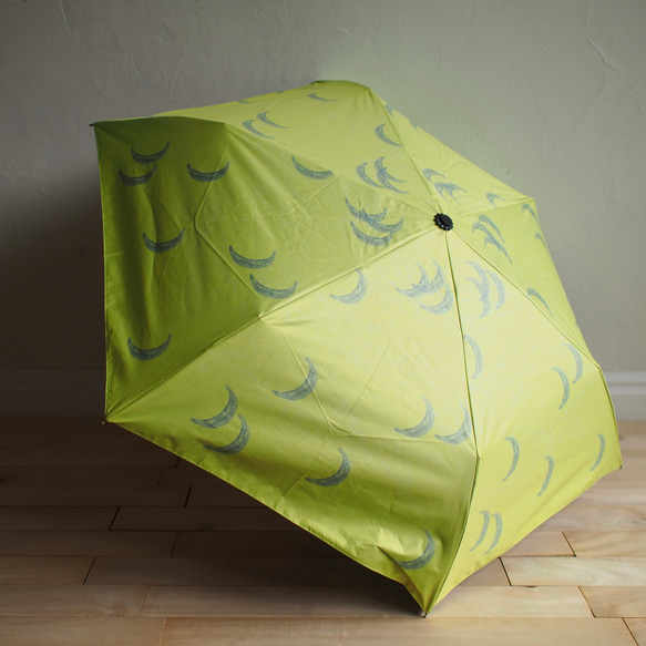 【Creema 限定夏季福袋】99.9% 防紫外線竹折疊傘（晴雨天氣都適用）和可愛的絲帶划船套裝 第3張的照片