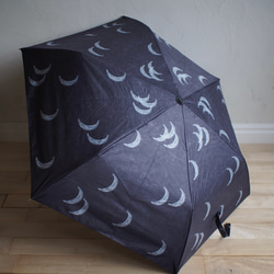 【Creema 限定夏季福袋】99.9% 防紫外線竹折疊傘（晴雨天氣都適用）和可愛的絲帶划船套裝 第5張的照片