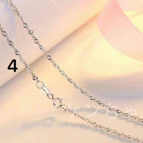 PT950 ネックレス プラチナ45cmねじれデザイン 高級感Pt950プラチナネックレス異なるデザインのホワイト