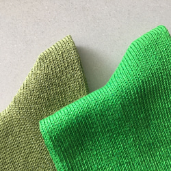 亞麻針織襪（榆木綠）22-24cm 第4張的照片