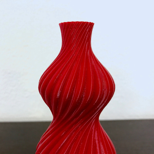 スパイラルデザインのオーダーガラス花瓶 スパイラルデザインのオーダーガラス花瓶