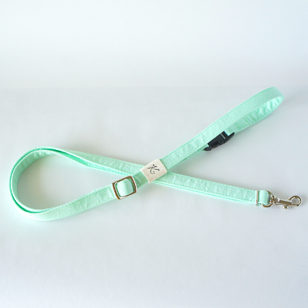 【ドッグカフェで使うリード】無地☆ミントグリーン