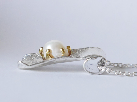 1点物★baroque pearl necklace(sv) 3枚目の画像