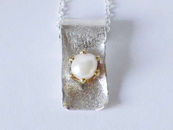 1点物★baroque pearl necklace(sv) 2枚目の画像