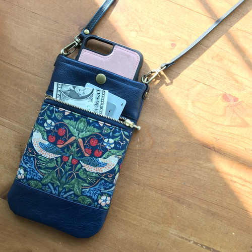 ウィリアムモリス スマホショルダー スマホポシェット スマホポーチ 