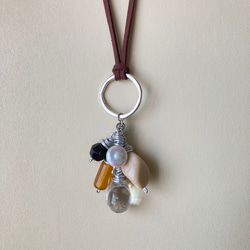 beads charms necklace(no.9) 5枚目の画像