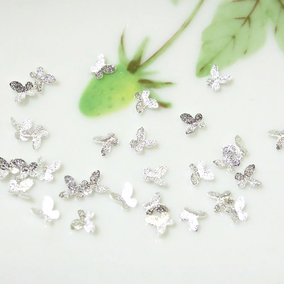 蝶 メタルパーツ3種 ネイル 30こ入 ゴールド 全27種】ジュエリーネイル