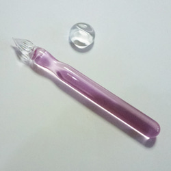 Color 硬質ガラスペン　ライトピンク + ペンレストCS 3枚目の画像