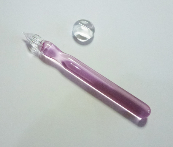Color 硬質ガラスペン　ライトピンク + ペンレストCS 3枚目の画像