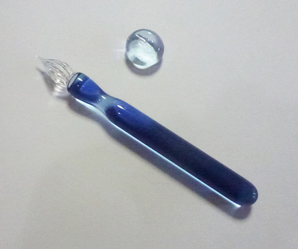 Color 硬質ガラスペン　ライトブルー + ペンレストCS 4枚目の画像