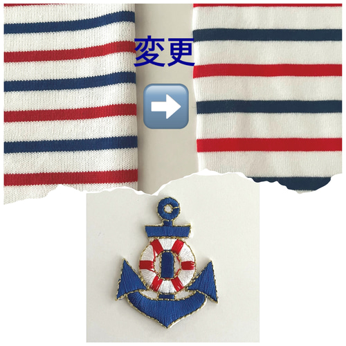 夏用セーラーにマリンボーダー柄ワンピース・犬服 ペット服