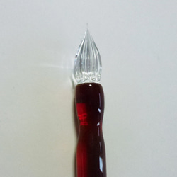 Color 硬質ガラスペン　琥珀 (アンバー) + ペンレストCS 5枚目の画像