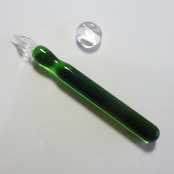Color 硬質ガラスペン　グリーン + ペンレストCS 3枚目の画像