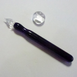 Color 硬質ガラスペン　瑠璃色 + ペンレストCS 3枚目の画像