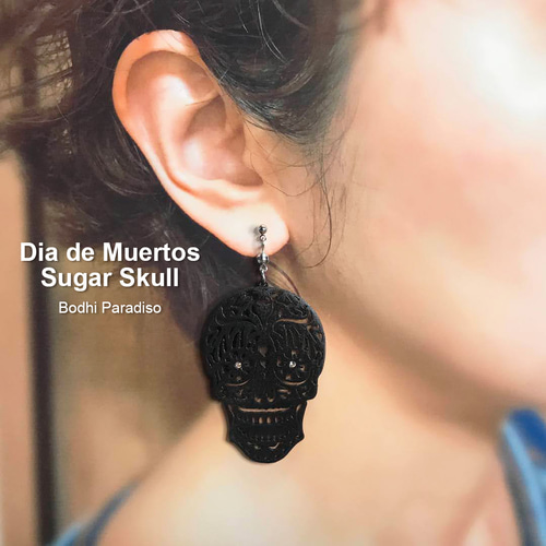 ピアス ドクロ メキシコ リメンバーミー 樹脂