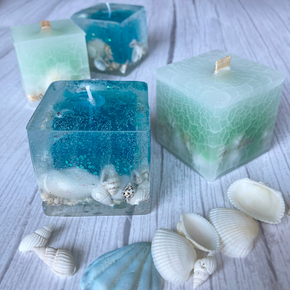 Sea Box Candle(2個セット) 1枚目の画像