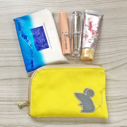 お薬L字ファスナーポーチ【オフホワイト】 11枚目の画像