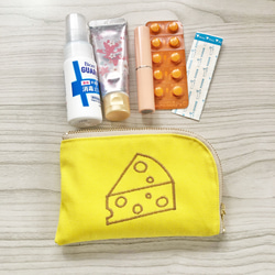 お薬L字ファスナーポーチ【オフホワイト】 10枚目の画像