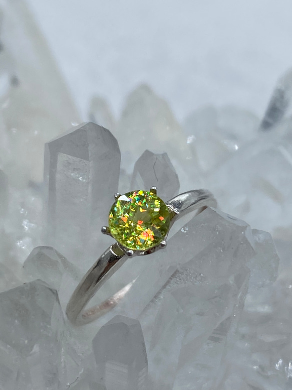☆SO☆スフェーンリング①～グリーン系（0.68ct） 指輪・リング らん