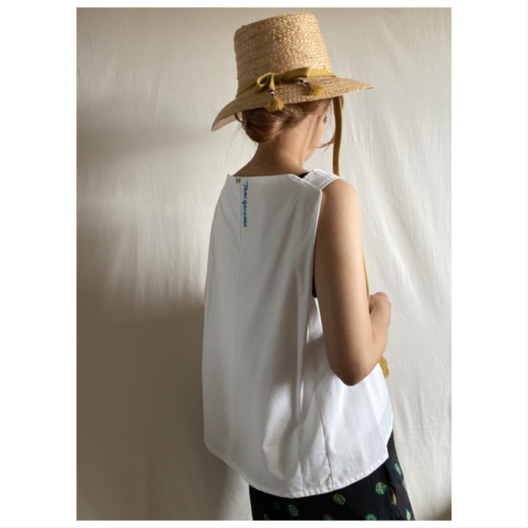 ボートネックブラウス/オフ