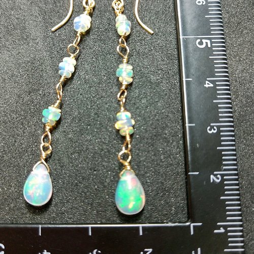 ☆最上級の遊色☆ 宝石質 エチオピア プレシャスオパール ロング14kgf