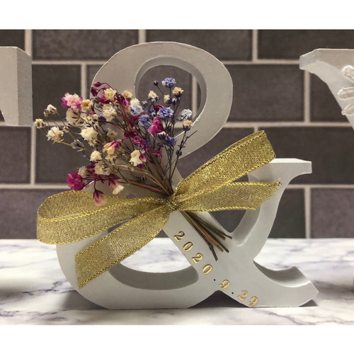 ⁺˳✧༚ウェディングイニシャルオブジェ˚✧₊⁎結婚記念日入り可能 ⁺˳✧༚ウェディングイニシャルオブジェ˚✧₊⁎結婚記念日入り可能