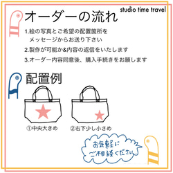 【小さいサイズ】こどもの絵をトートバッグに！アースカラー誕生！ 2枚目の画像