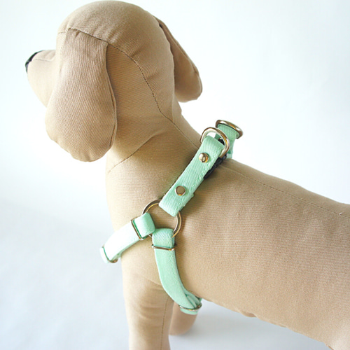 MINIME♡ハーネス&リード 犬用ハーネス 負担が少ない 着脱簡単 革