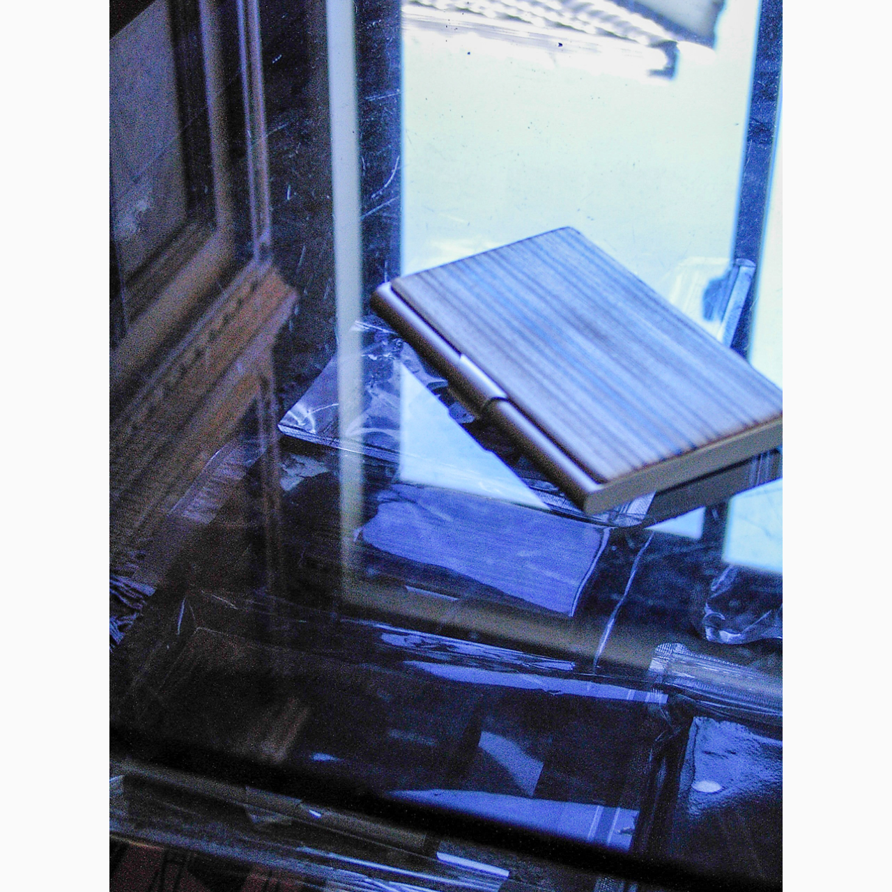 即納 職人手作り 木製 名刺入れ スケートボード SDGs 天然木 再利用 インテリア 木工 木製 家具 ビジネス LR