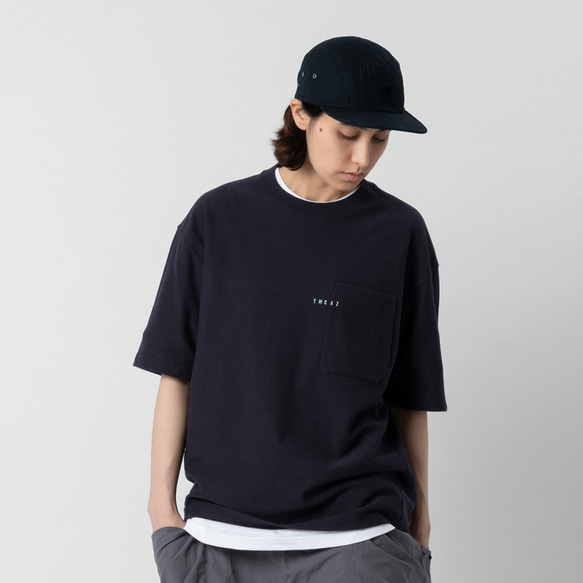 TMCAZ PocketTee 【オリーブグリーン】 オーバーサイズ 半袖 ダブルポケット Tシャツ 綿100% 11枚目の画像