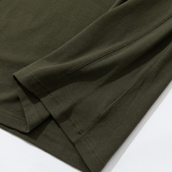 TMCAZ PocketTee 【オリーブグリーン】 オーバーサイズ 半袖 ダブルポケット Tシャツ 綿100% 7枚目の画像