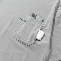 TMCAZ PocketTee 【オリーブグリーン】 オーバーサイズ 半袖 ダブルポケット Tシャツ 綿100% 17枚目の画像