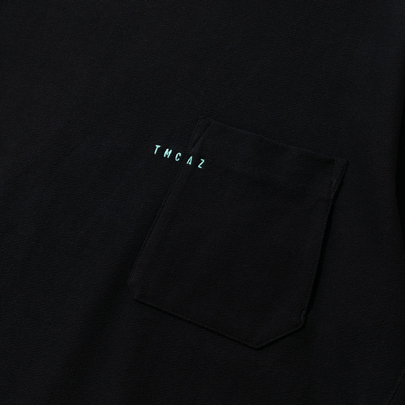 TMCAZ PocketTee 【オリーブグリーン】 オーバーサイズ 半袖 ダブルポケット Tシャツ 綿100% 20枚目の画像
