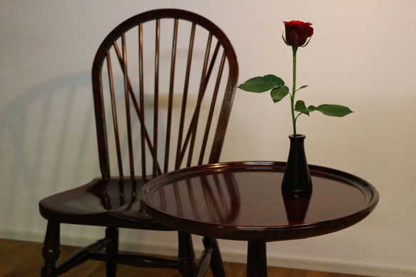 Φ480ワインテーブル（漆仕上げ） 