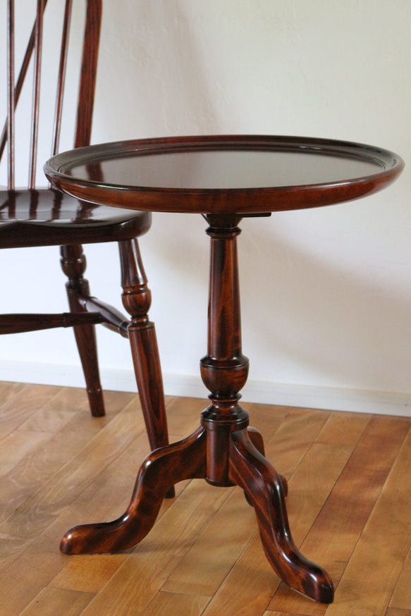 Φ480ワインテーブル（漆仕上げ） 