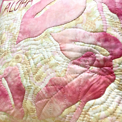 Hawaiianquilt Anthurium pink クッションカバー 4枚目の画像
