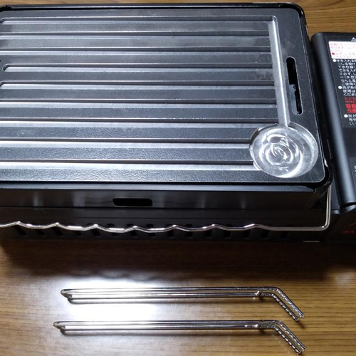 メーカー直売所 鉄板とリフター2本のみです 炉ばた焼器 炙りや対応 28×18cm 傾斜 調理器具