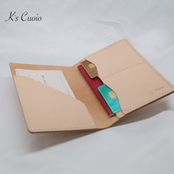 ヌメ革 パスポートケース TypeII【送料無料】 4枚目の画像