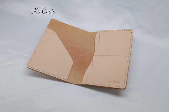 ヌメ革 パスポートケース TypeII【送料無料】 10枚目の画像