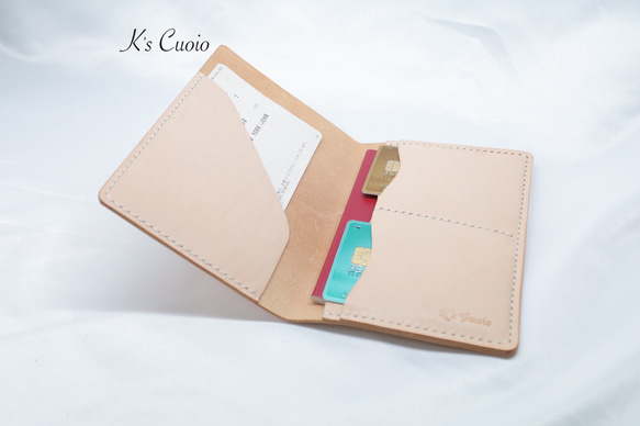 ヌメ革 パスポートケース TypeII【送料無料】 3枚目の画像