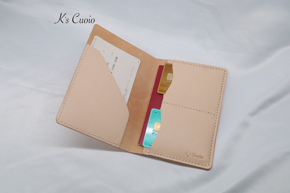 ヌメ革 パスポートケース TypeII【送料無料】 1枚目の画像