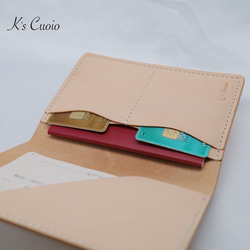 ヌメ革 パスポートケース TypeII【送料無料】 5枚目の画像