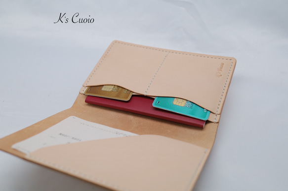 ヌメ革 パスポートケース TypeII【送料無料】 5枚目の画像